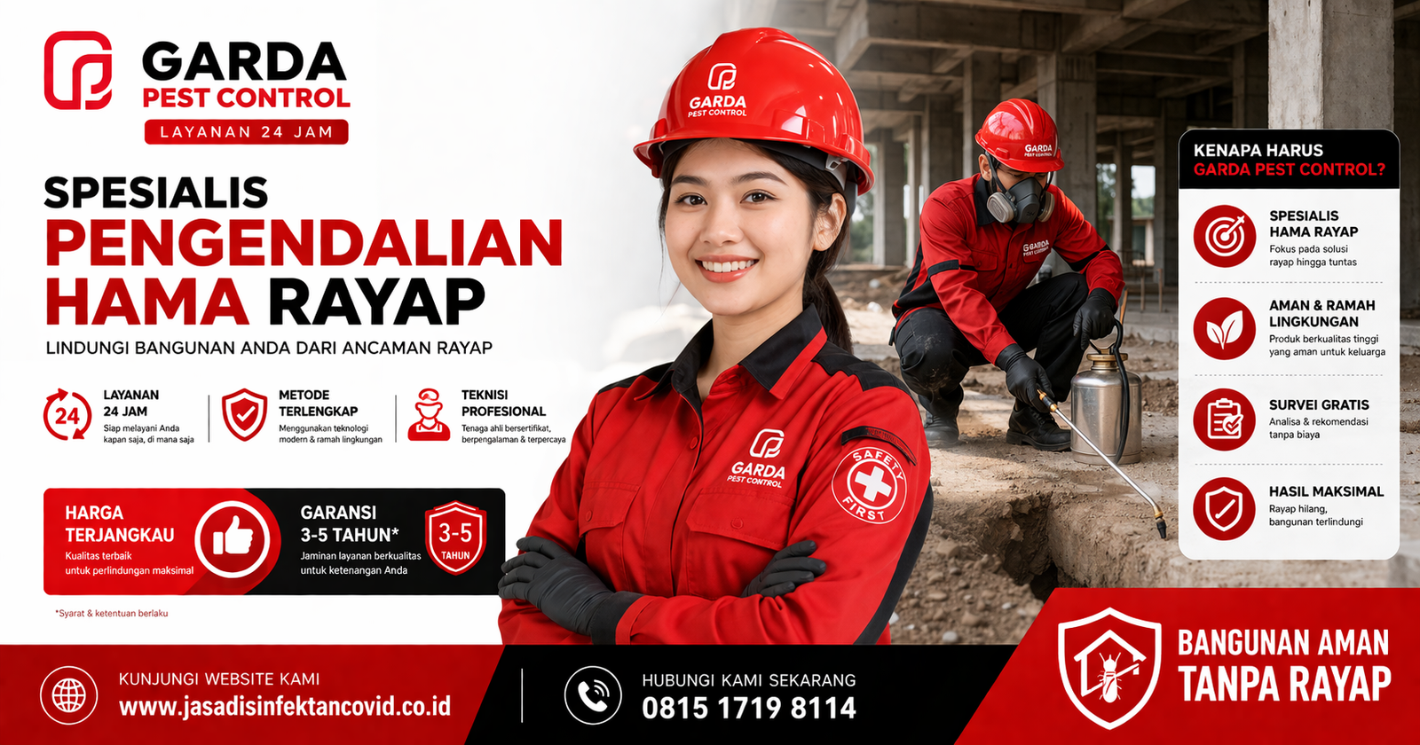 Jasa Pembasmi Rayap Purwokerto Teknisi Profesional