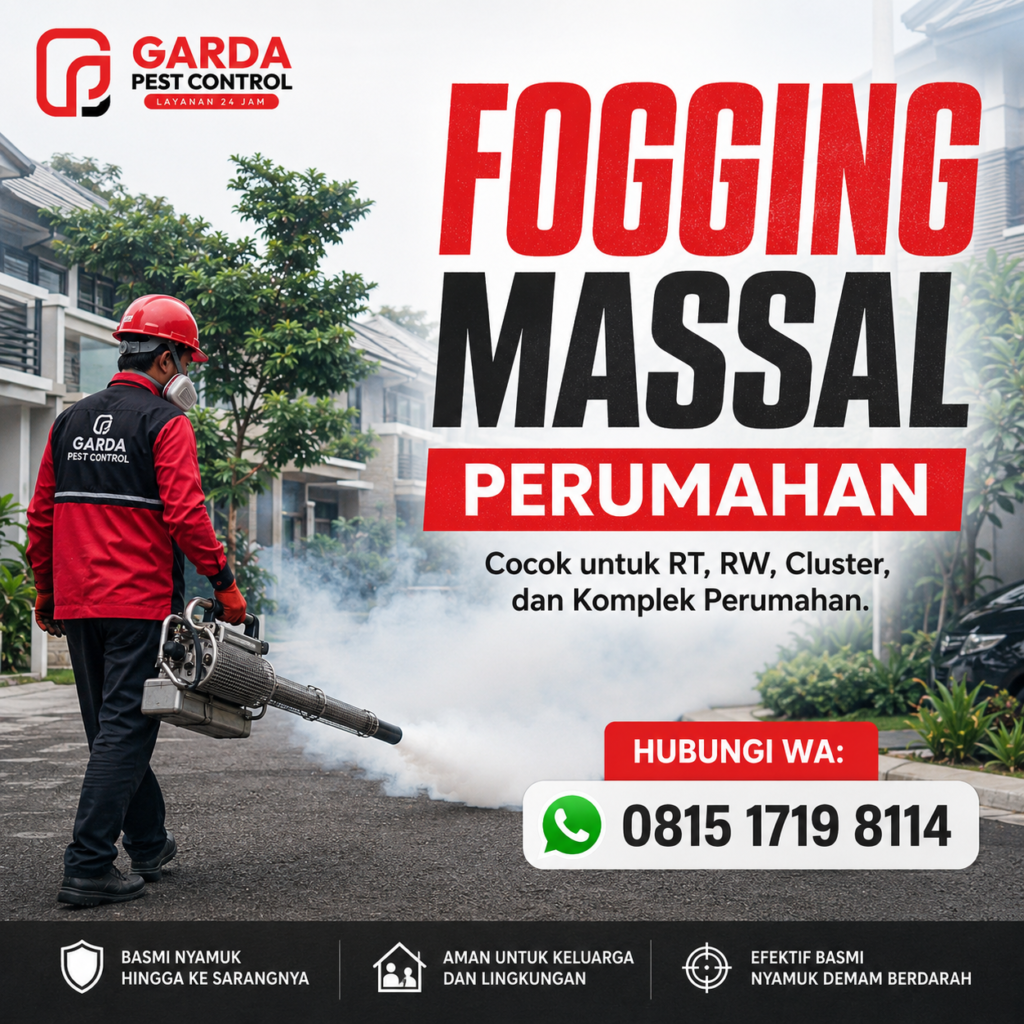Jasa Fogging Nyamuk di Rumah Tangerang | Garda Pest Control Indonesia – Solusi Cepat, Aman, dan Efektif Basmi Nyamuk