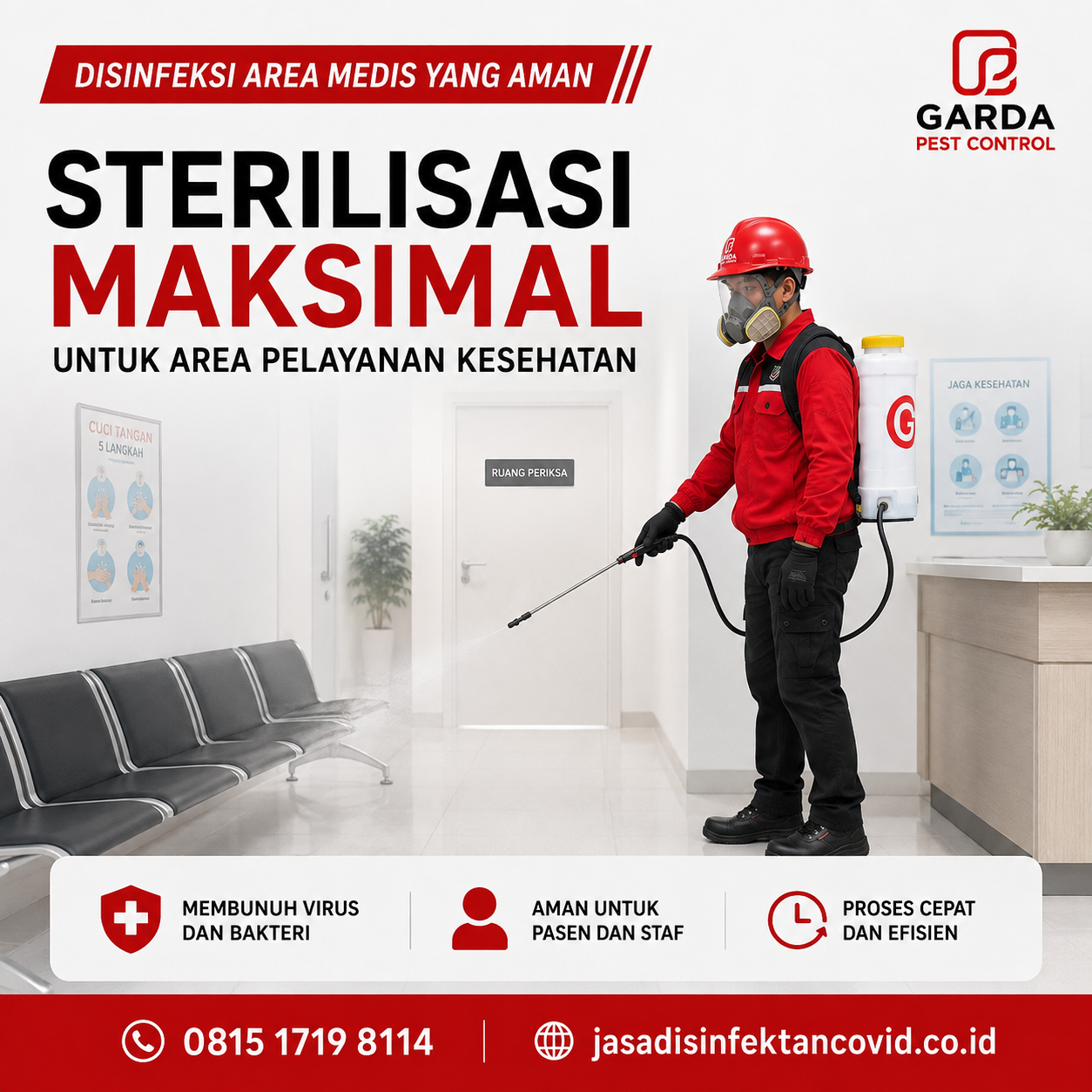 Rincian Estimasi Harga Jasa Disinfeksi Rumah Per Meter Persegi Jakarta Timur