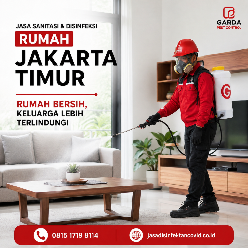 Jasa Disinfektan Jakarta Timur Terbaik untuk Rumah, Kantor & Tempat Usaha