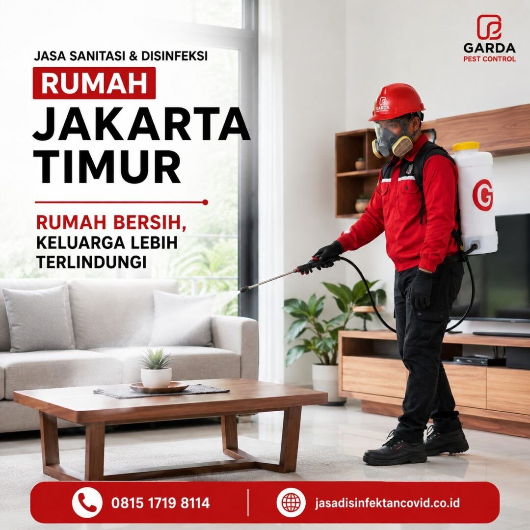Layanan Jasa Sanitasi dan Disinfeksi Jakarta Timur untuk Rumah dan Kantor