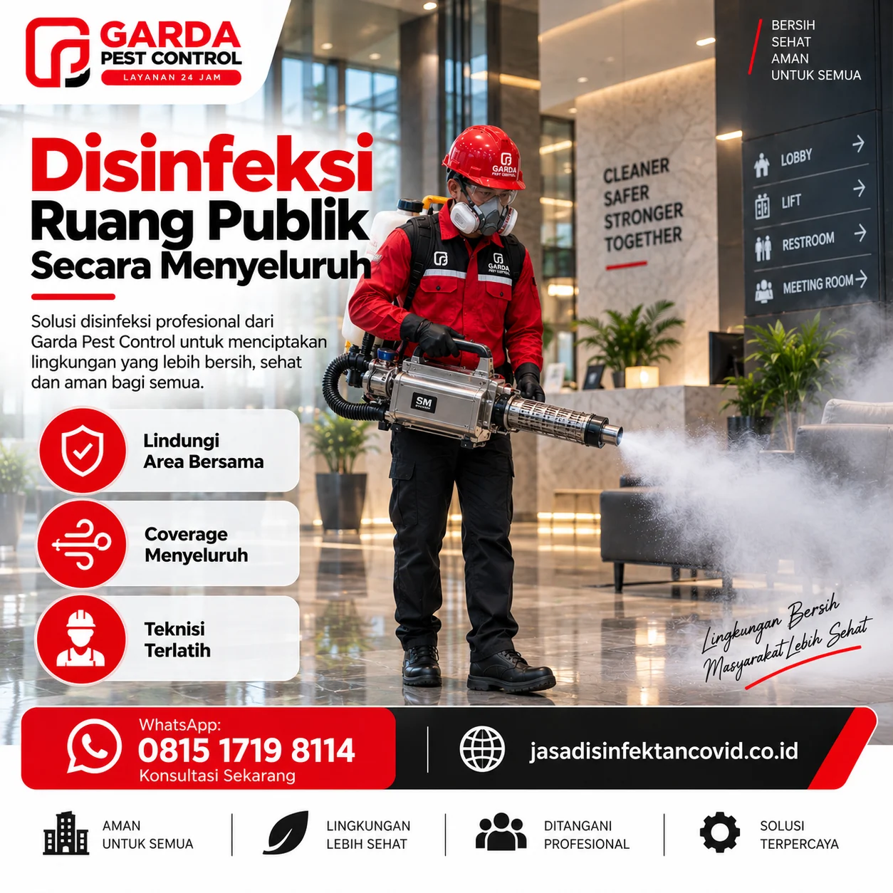 Perbedaan Penyemprotan Disinfektan dan Sterilisasi Ruangan