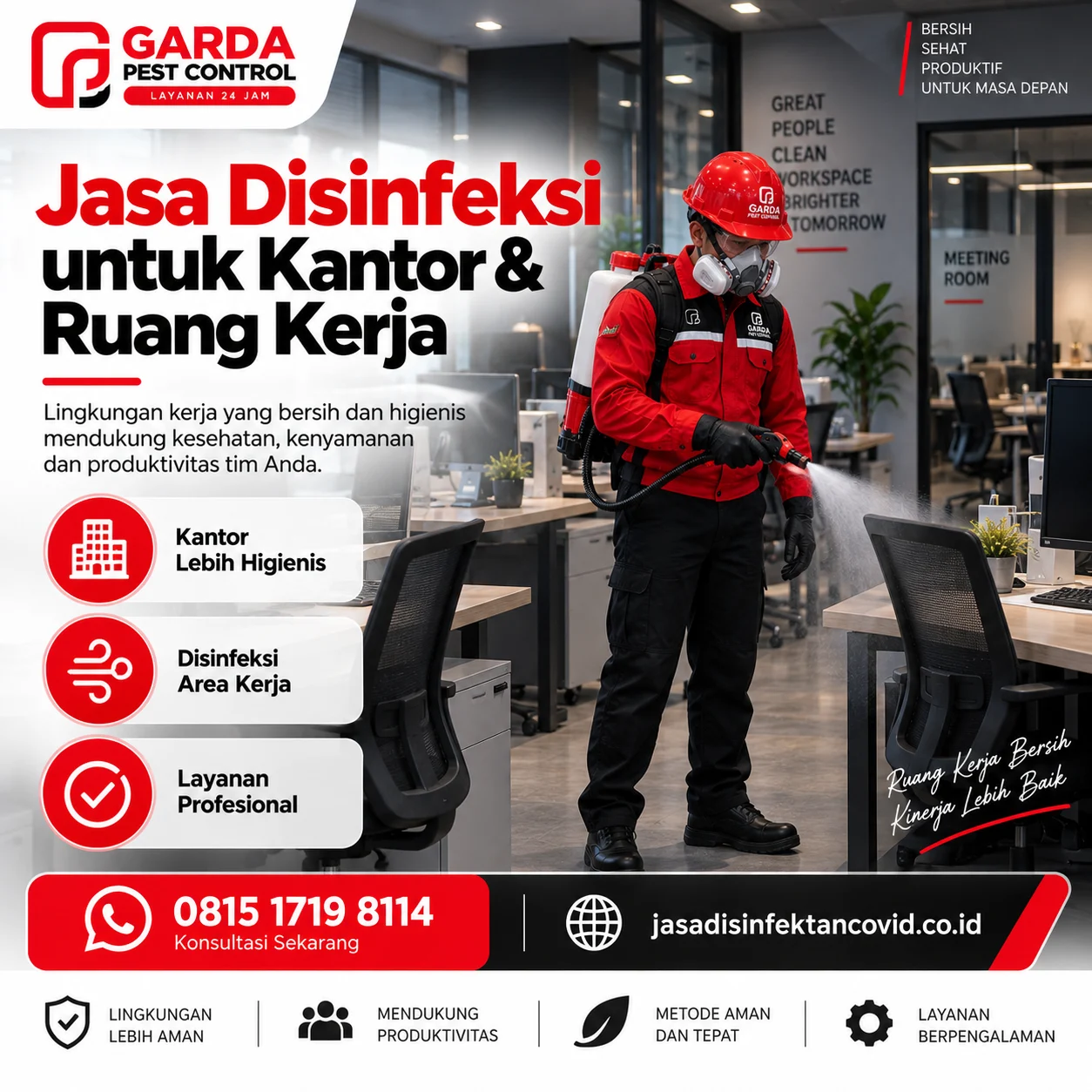 Layanan Jasa Disinfektan Kantor dan Gedung Komersial Jakarta Timur Bersertifikat