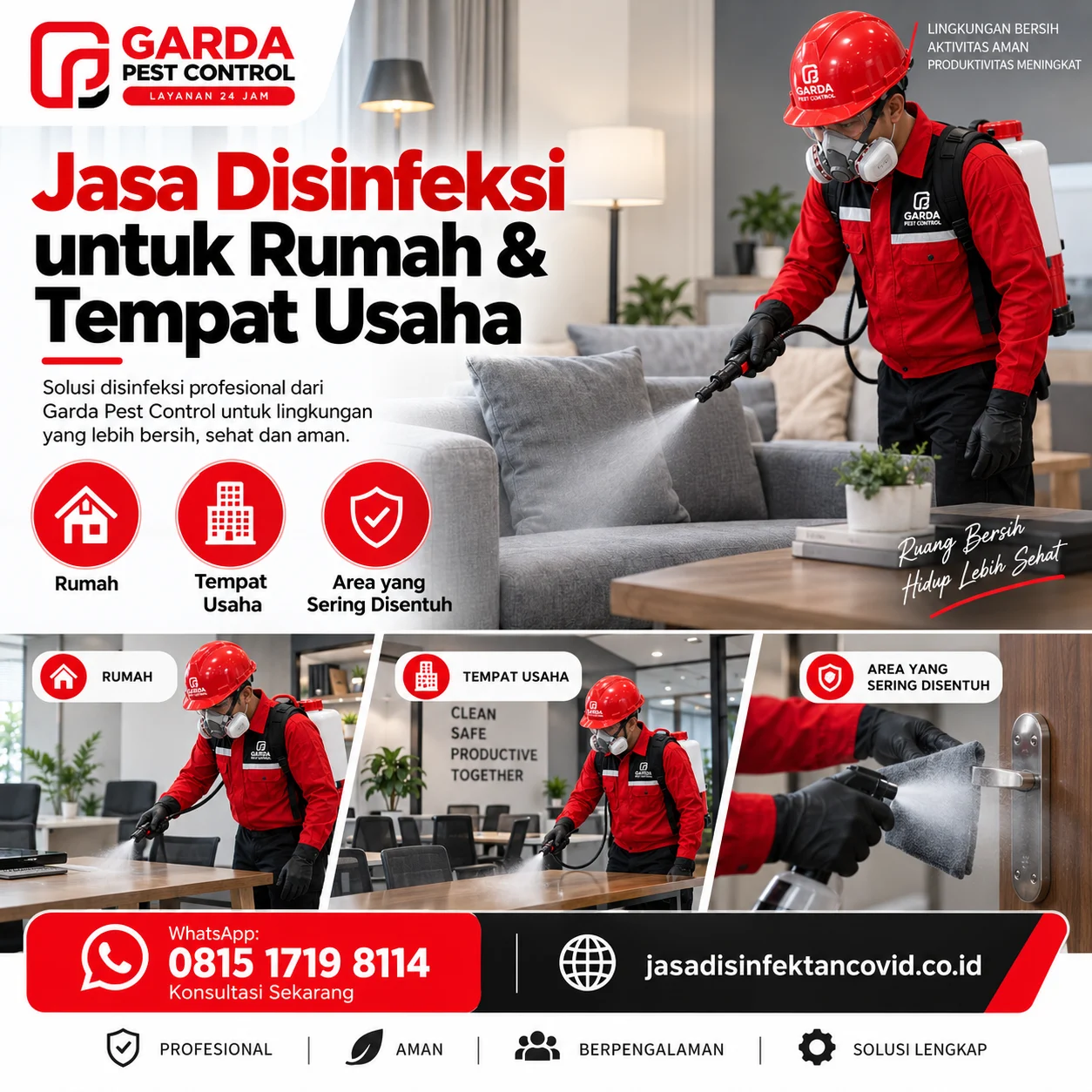 Layanan Jasa Disinfektan Kantor dan Gedung Komersial Jakarta Timur Bersertifikat